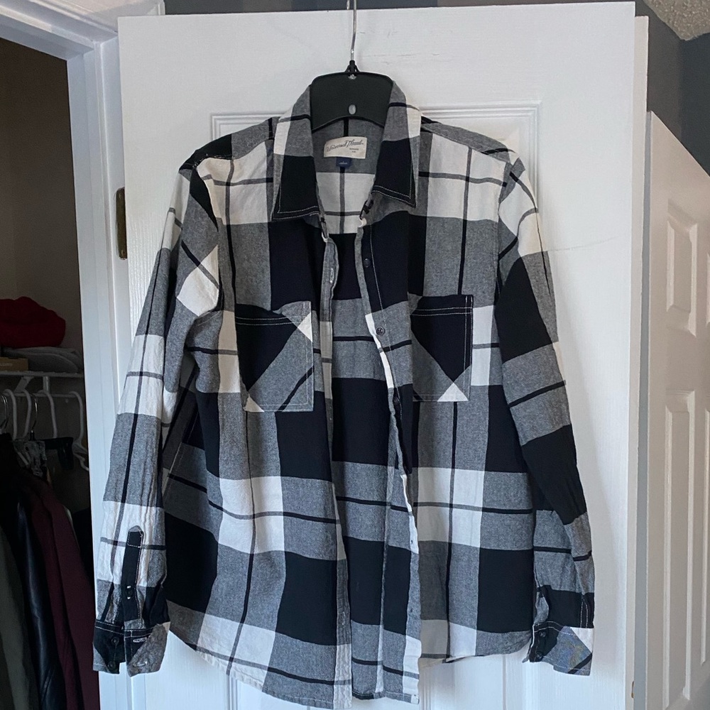 Black and white flannel